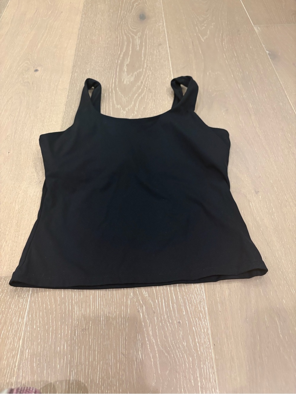 Adanola Black Wide-Strap Tank Top